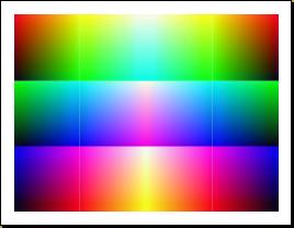 template - faces of the light and colour cubes