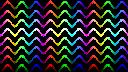 rainbow cubic light waves
